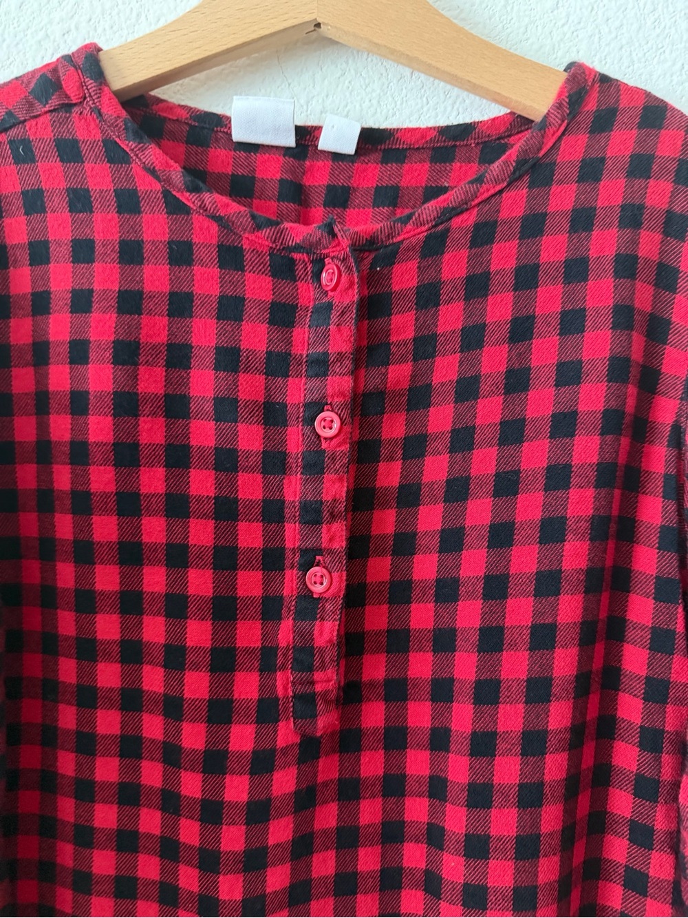GAP Girls Black & White Buffalo Plaid and Red & Black Buffalo Plaid Top Duo - Picture 5 of 7
